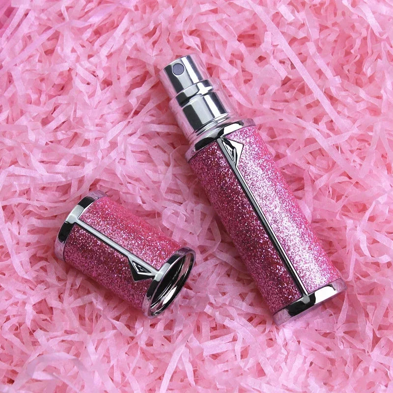 5ml Leather Perfume Bottle Refillable Perfume Atomizer for Travel Spray Bottle with Ultral Fine Fragrance Container Empty Mini