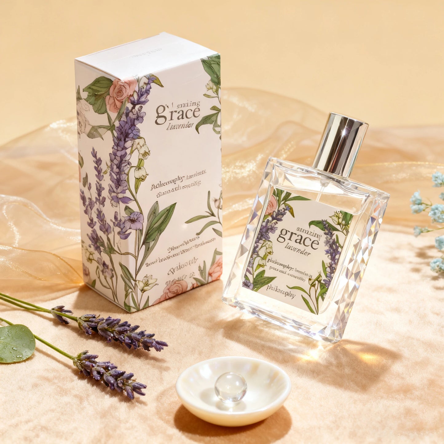 Amazing Grace Women's Eau de Toilette - Long-Lasting Floral Perfume with Bergamot, Muguet (Lilac) & Musk - Everyday & Special O