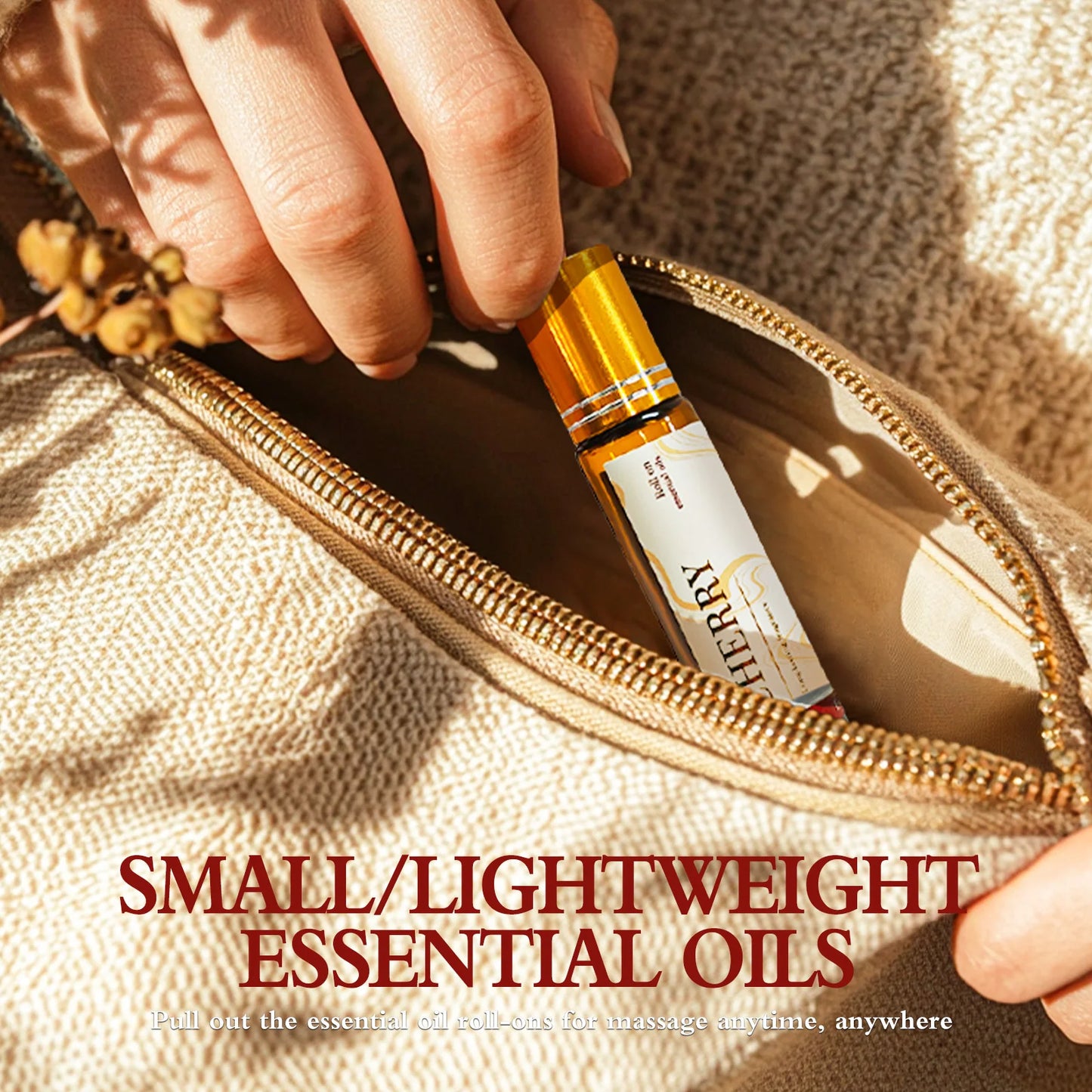 10ml Vanilla Coconut Essential Oil Rollerball Perfume Natural Fragrance Skincare Nail care Body massage Mini Holiday gifts