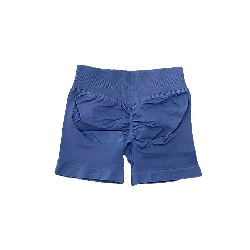 Impact Shorts with Logo Women Seamless Yoga Shorts Scrunch Bum Gym Shorts Workout Biker Short Fitness