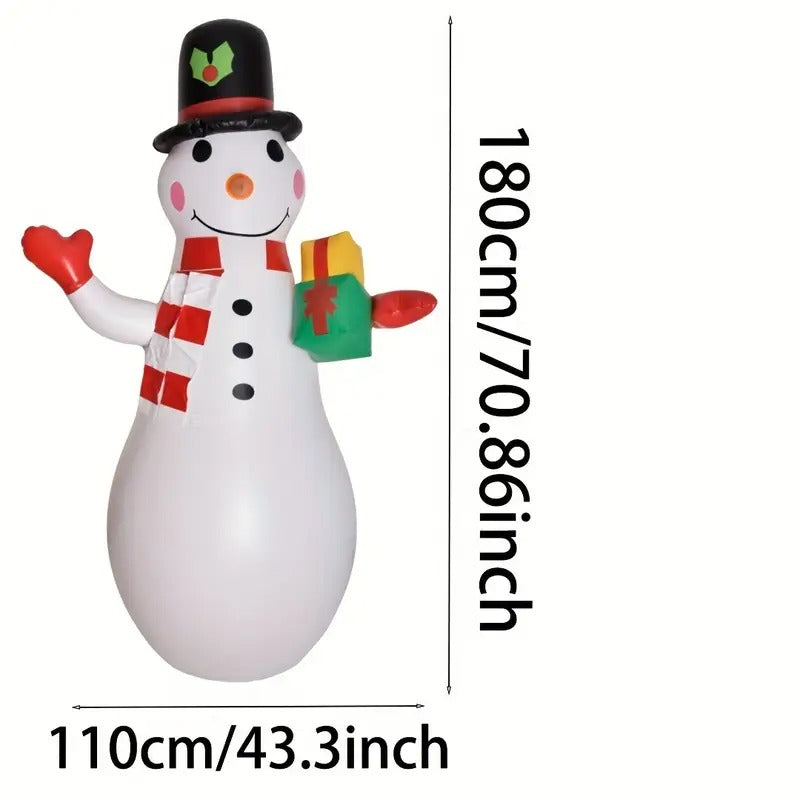 NNETM Inflatable Christmas Snowman Yard Decoration