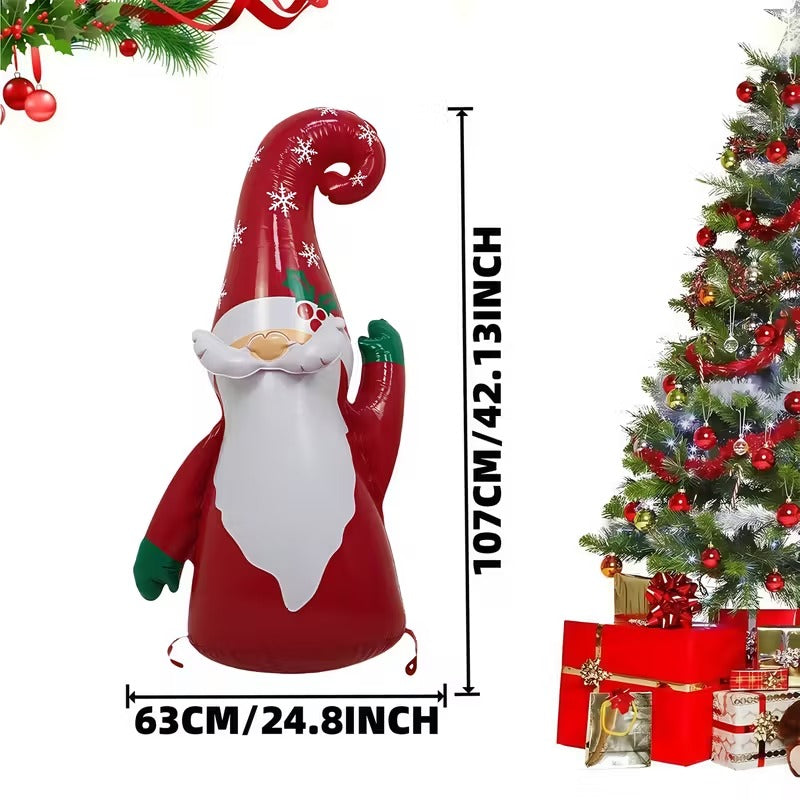 NNETM Inflatable Christmas Gnome Garden Decoration