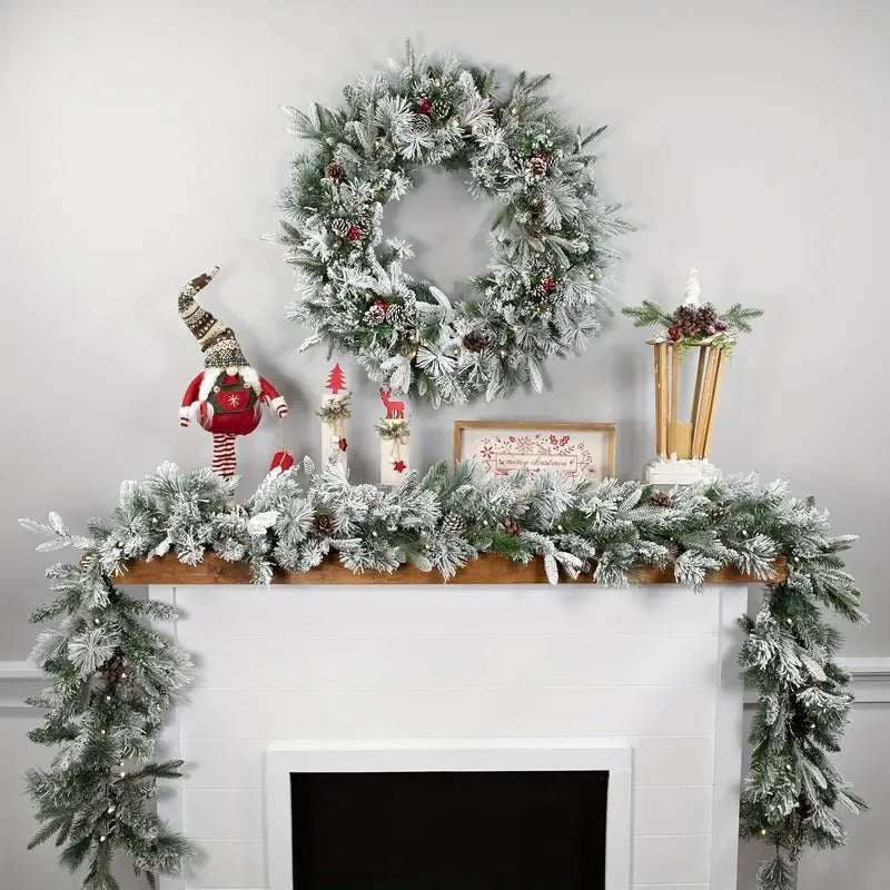NNETM Classic Snowflake Wreath Christmas Decoration
