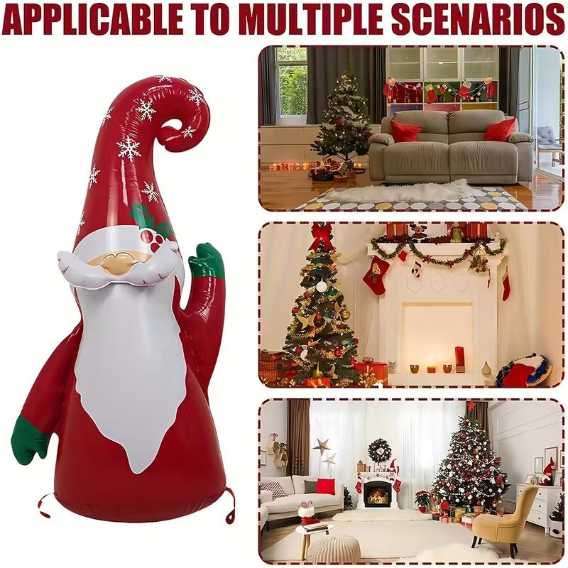 NNETM Inflatable Christmas Gnome Garden Decoration