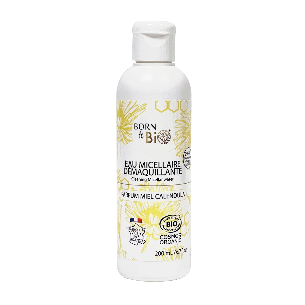 Eau micellaire nettoyante au miel et au calendula - Certifiée biologique