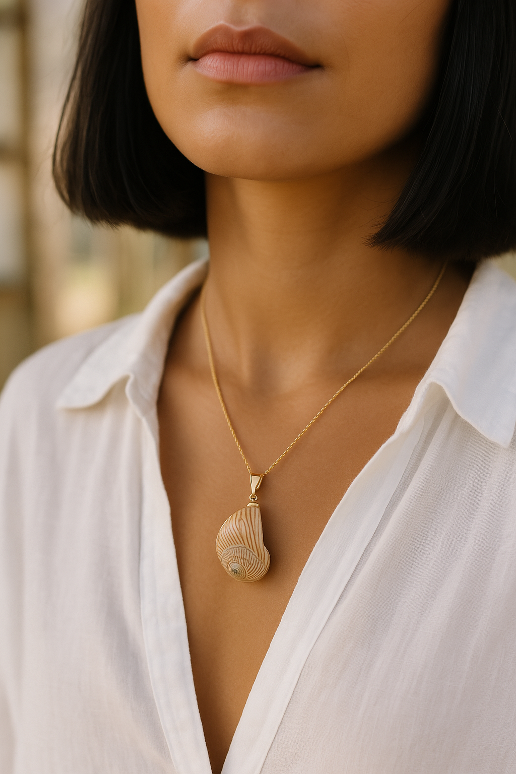 Collier coquillage Line-1